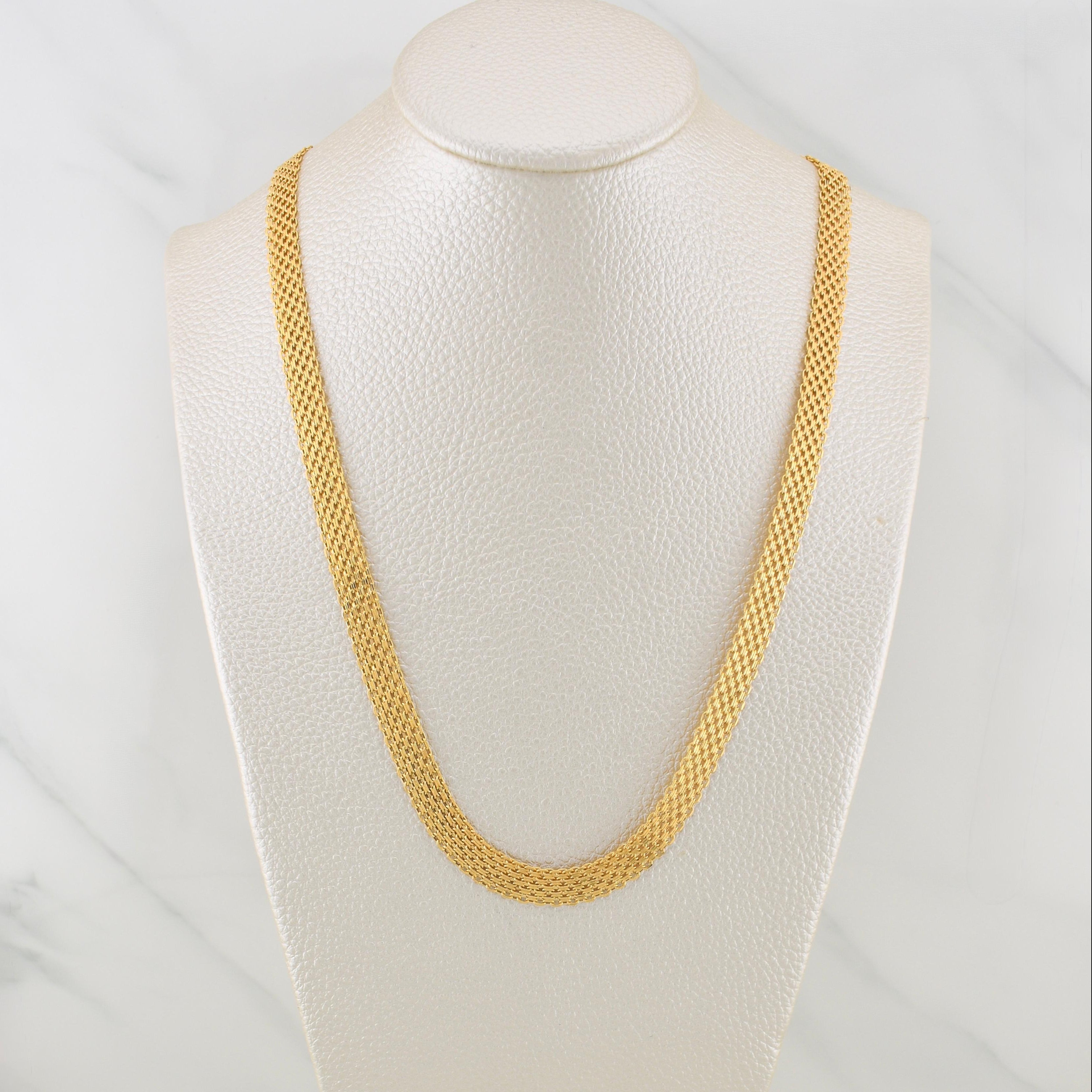 Cadena China 11.9gr / 23 1/2 in / 6.8mm Oro Amarillo +1 18K !