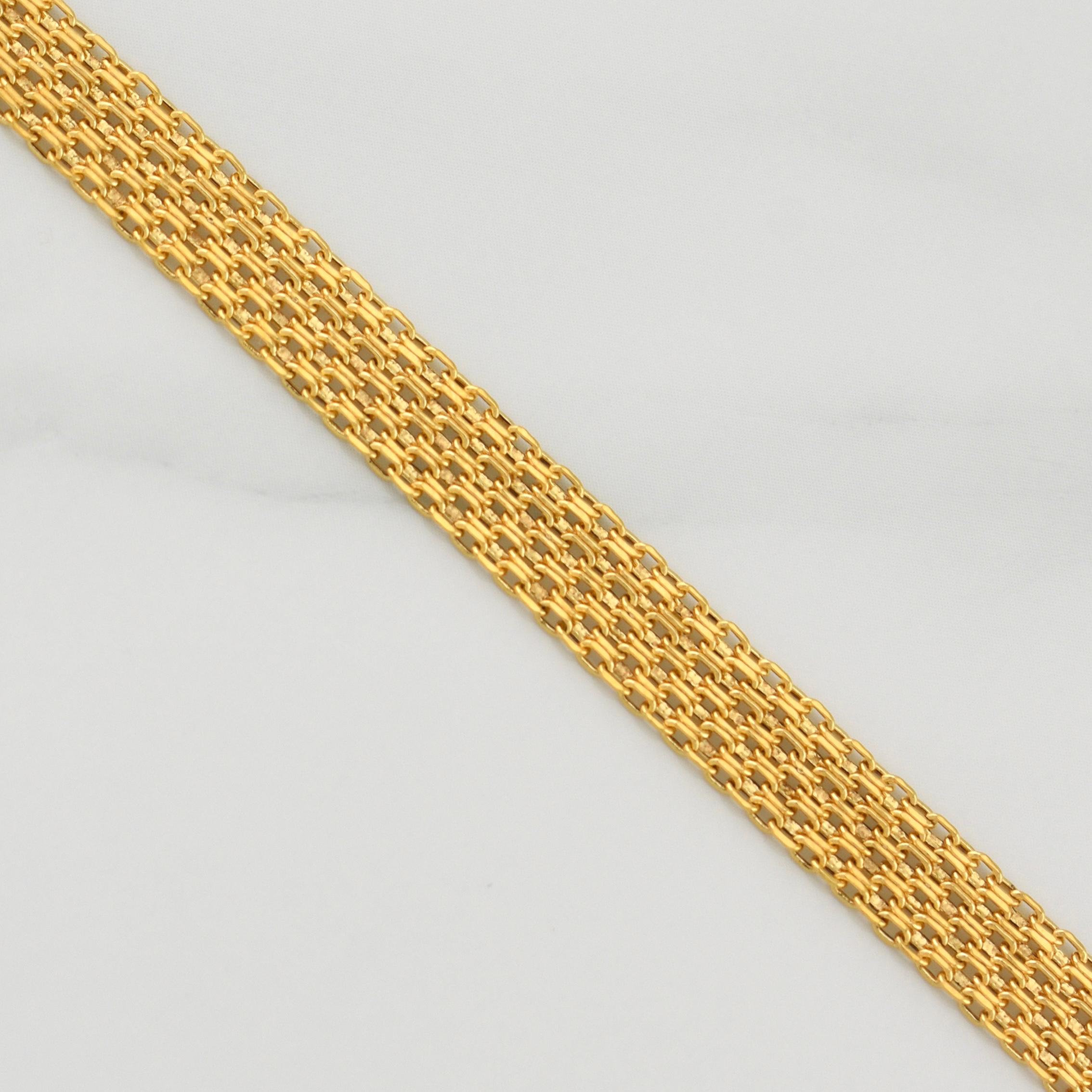 Cadena China 11.9gr / 23 1/2 in / 6.8mm Oro Amarillo +1 18K !