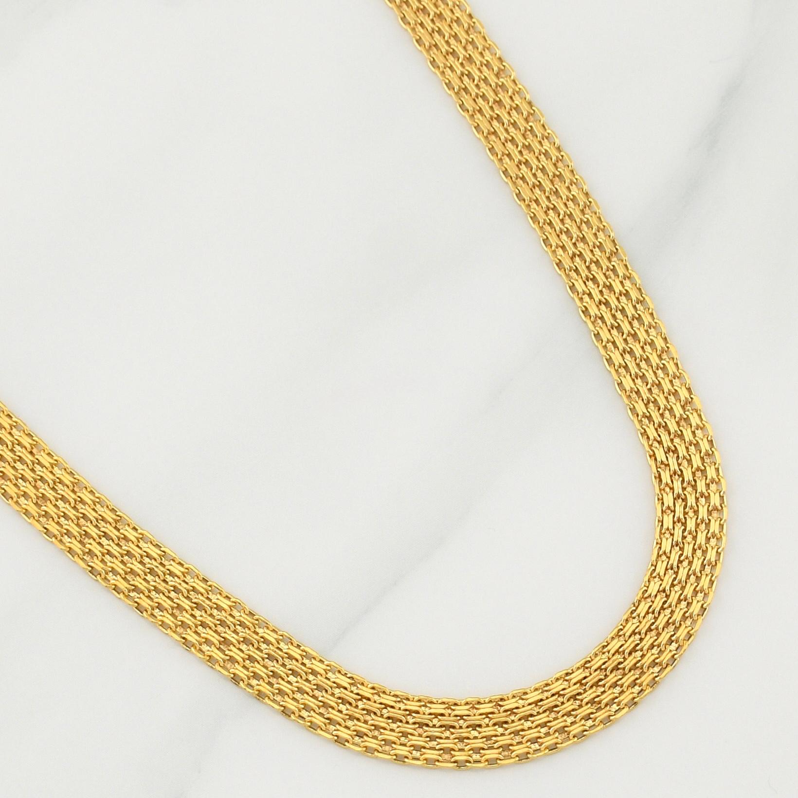 Cadena China 11.9gr / 23 1/2 in / 6.8mm Oro Amarillo +1 18K !