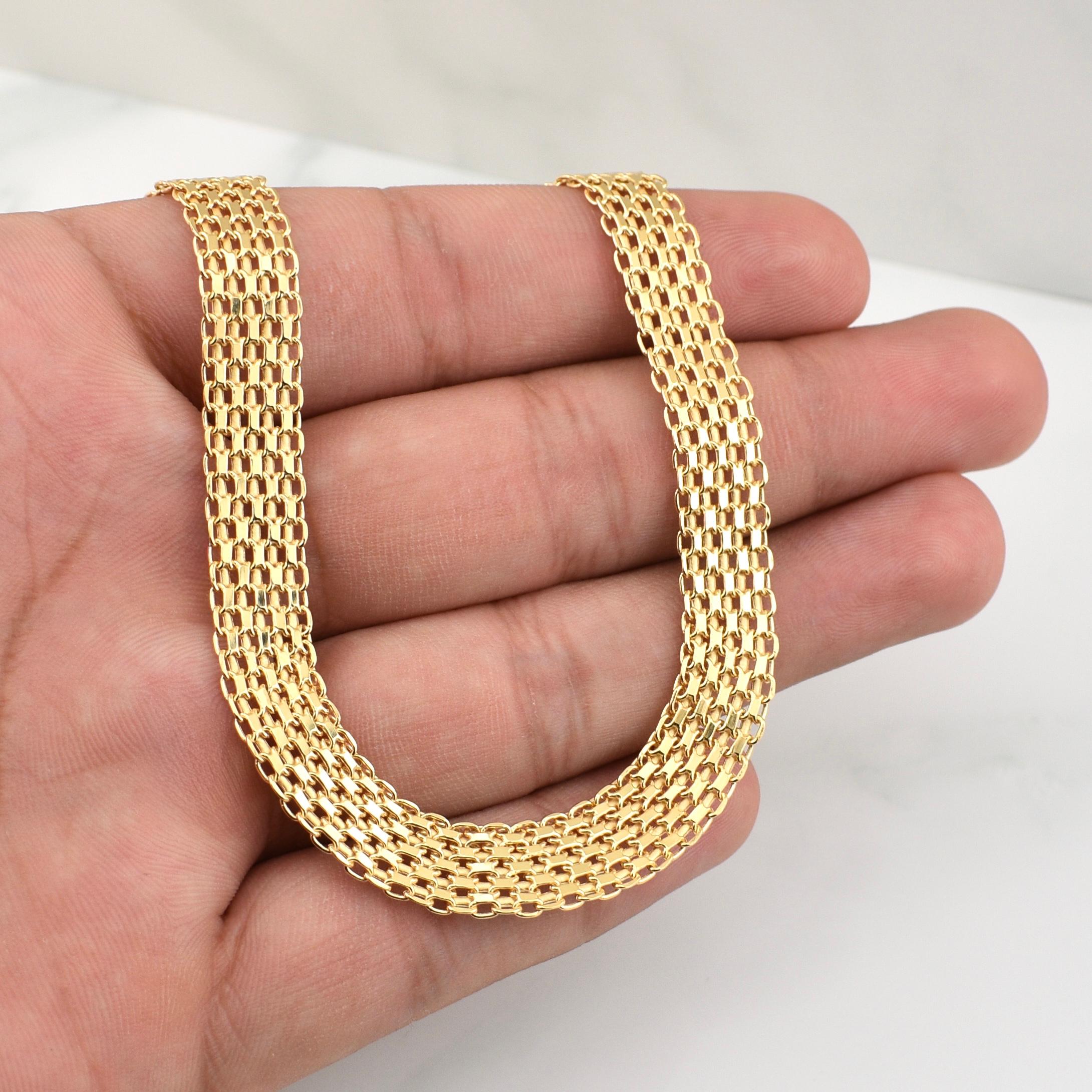 Cadena China 20.7gr / 23 1/2 in / 9.45mm Oro Amarillo +1 18K !