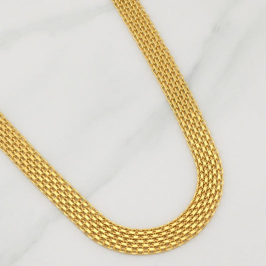 Bismark Chain 20.7gr / 23 1/2 in / 9.45mm Yellow Gold +1 18K !