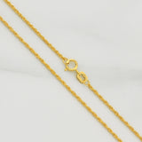 Mini Bow Chain 1.05 g / 23 1/2 in / 1.2 mm 18K Yellow Gold