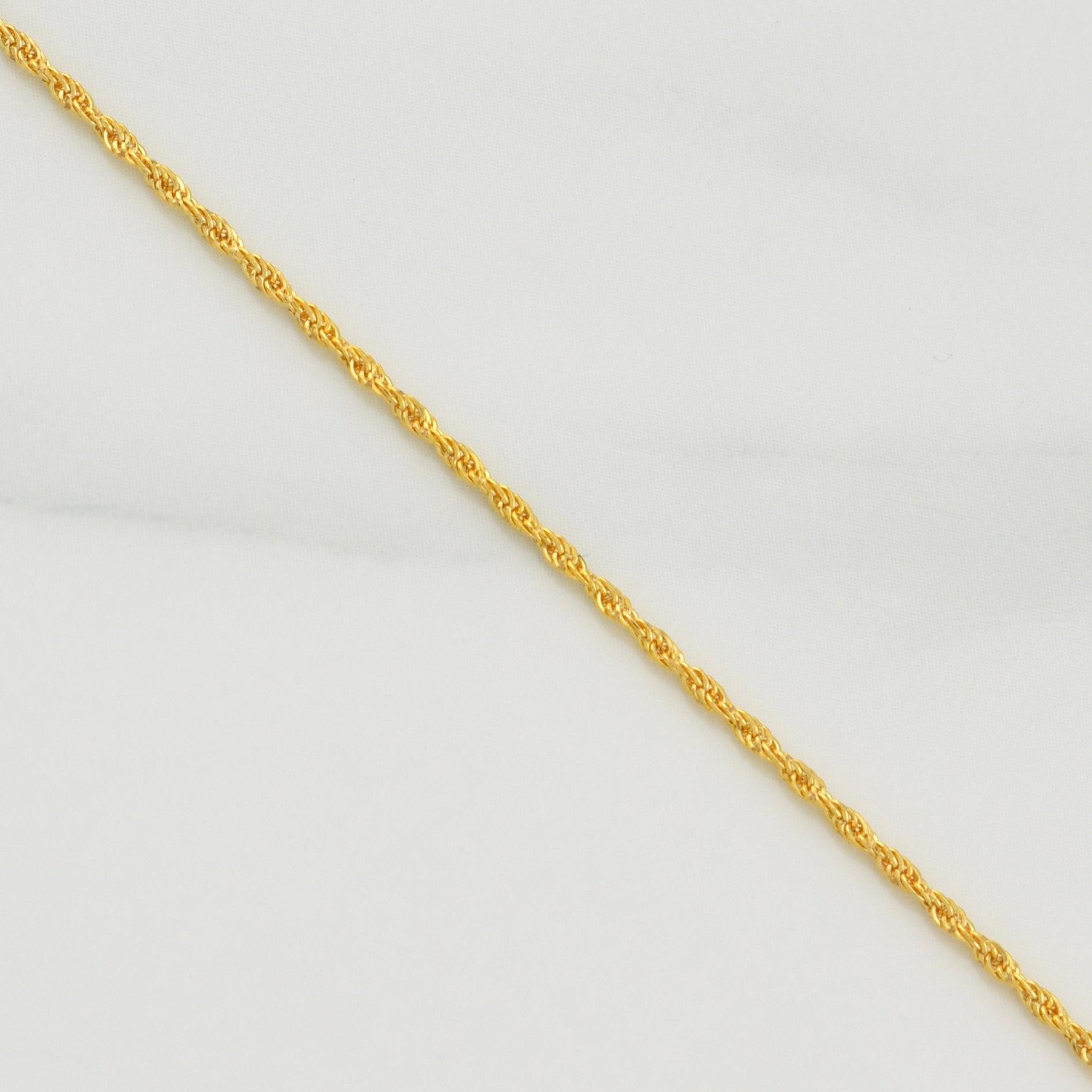 Cadena Mini Lazo 1.1 g / 23 1/2 in / 1.2 mm Oro Amarillo 18K