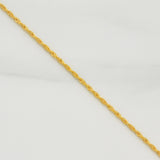 Cadena Mini Lazo 1.1 g / 23 1/2 in / 1.2 mm Oro Amarillo 18K