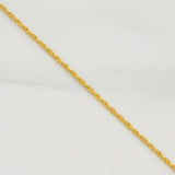 Cadena Mini Lazo 0.9gr / 19 3/4 in / 1.2mm Oro Amarillo +3 18K !