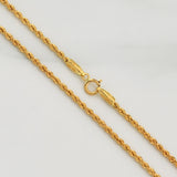 Cadena Mini Lazo 1.7gr / 19 3/4 in / 1.65mm Oro Amarillo +3 18K !