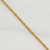 Cadena Mini Lazo 1.9gr / 23 1/2 in / 1.7mm Oro Amarillo +3 18K !