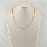 Cadena Lazo 1.5 g / 17 3/4 in / 1.7 mm Oro Amarillo 18K
