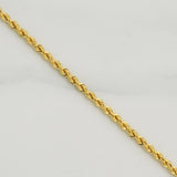 Rope Chain 3.1gr / 19 3/4 in / 2.2mm Yellow Gold +3 18K !