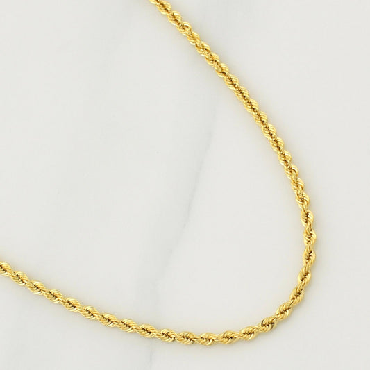 Cadena Lazo 3.55 g / 23 1/2 in / 2.15 mm Oro Amarillo 18K