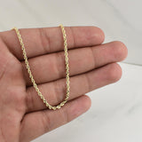 Rope Chain 3.1gr / 19 3/4 in / 2.2mm Yellow Gold +3 18K !