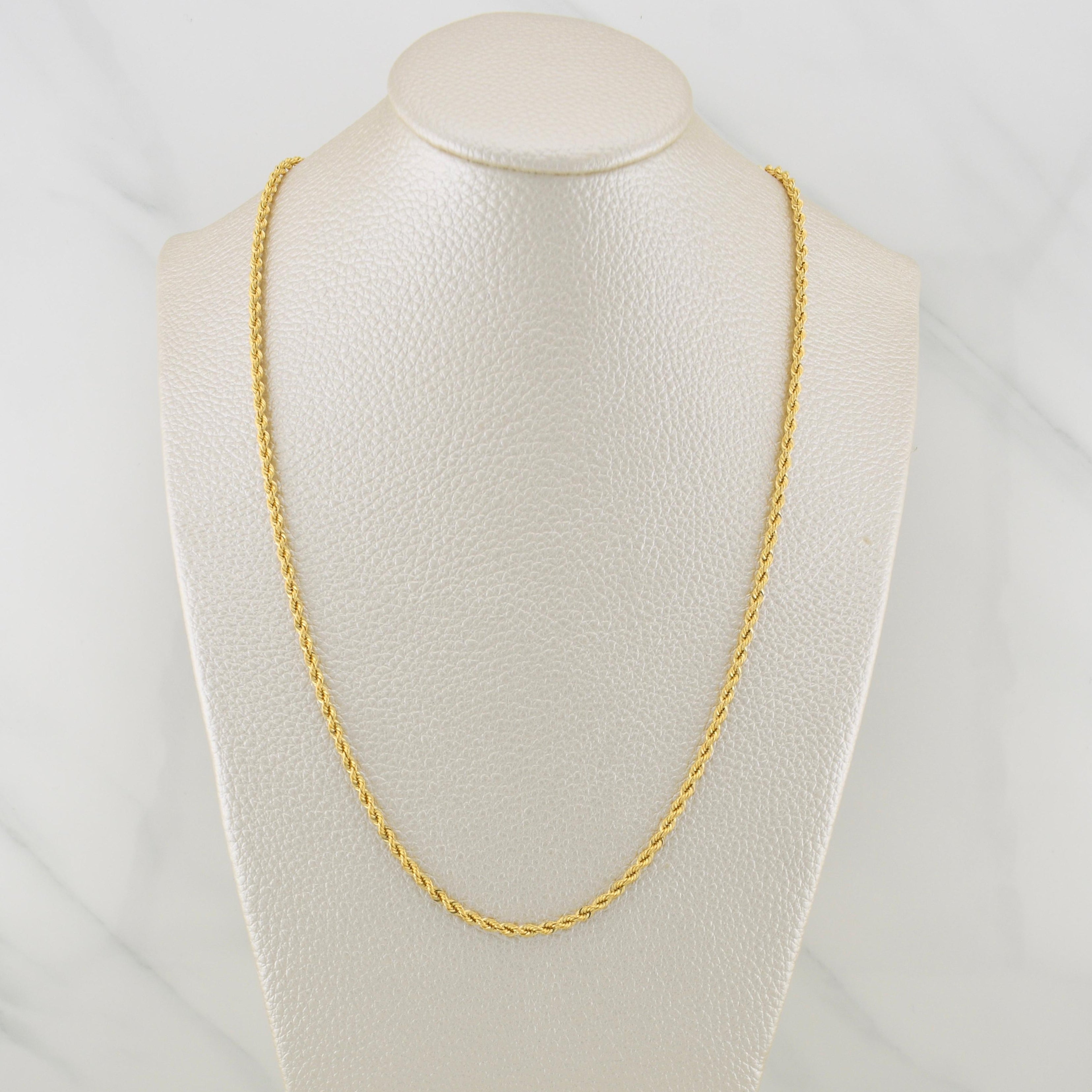 Rope Chain 3.1 g / 19 3/4 in / 2.2 mm 18K Yellow Gold