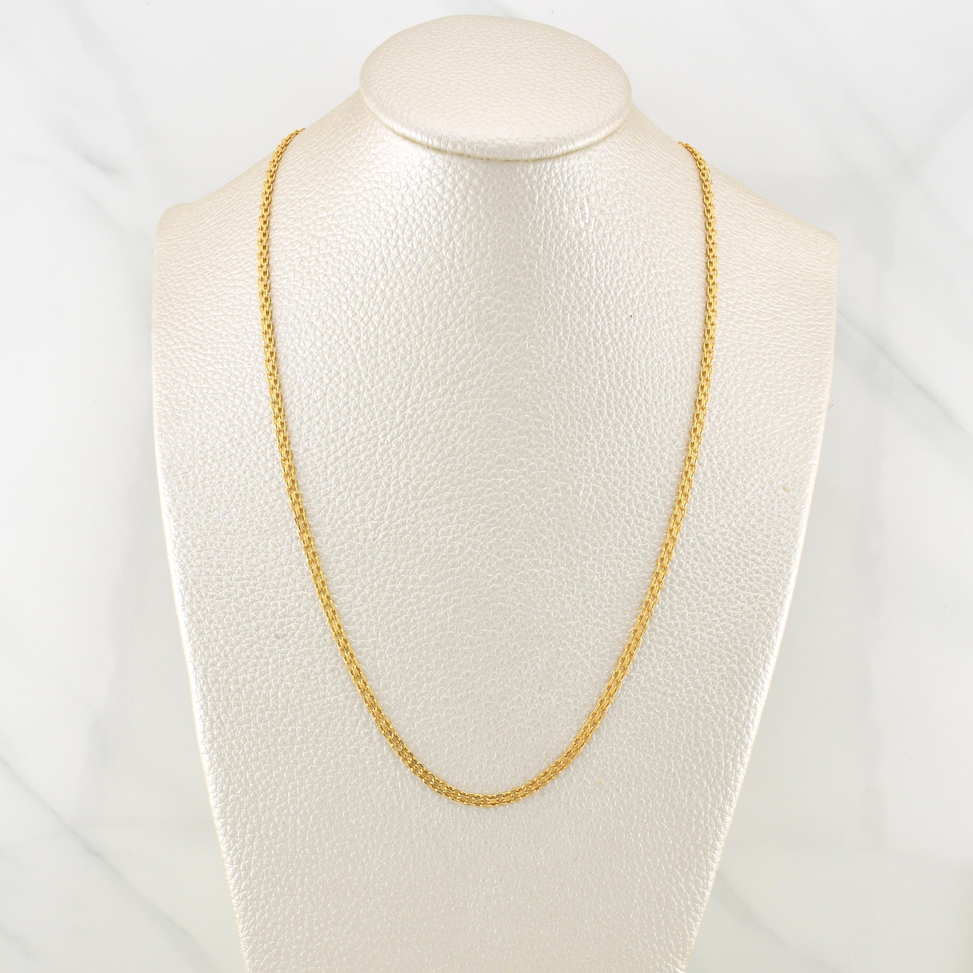 Cadena China 3.45gr / 19 3/4 in / 2.3mm Oro Amarillo +1 18K !