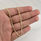 Cadena China 4.25 g / 23 1/2 in / 2.5 mm Oro Amarillo 18K