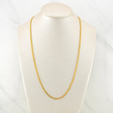Cadena China 4.25 g / 23 1/2 in / 2.5 mm Oro Amarillo 18K