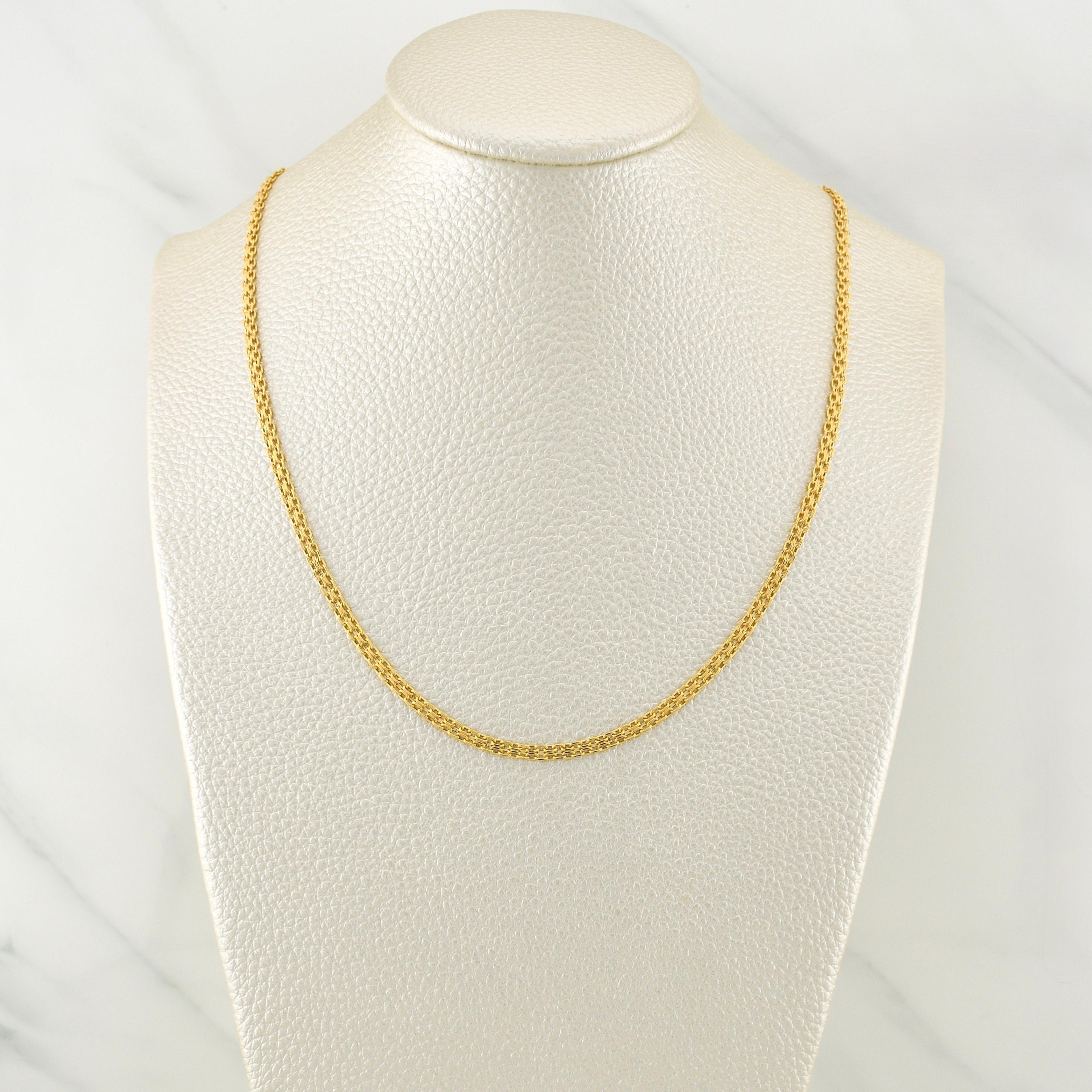 Cadena China 3.25 g / 17 3/4 in / 2.35 mm Oro Amarillo 18K