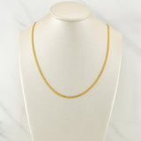 Cadena China 3.25 g / 17 3/4 in / 2.35 mm Oro Amarillo 18K