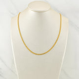 Cadena China 3.2gr / 17 3/4 in / 2.35mm Oro Amarillo +1 18K !