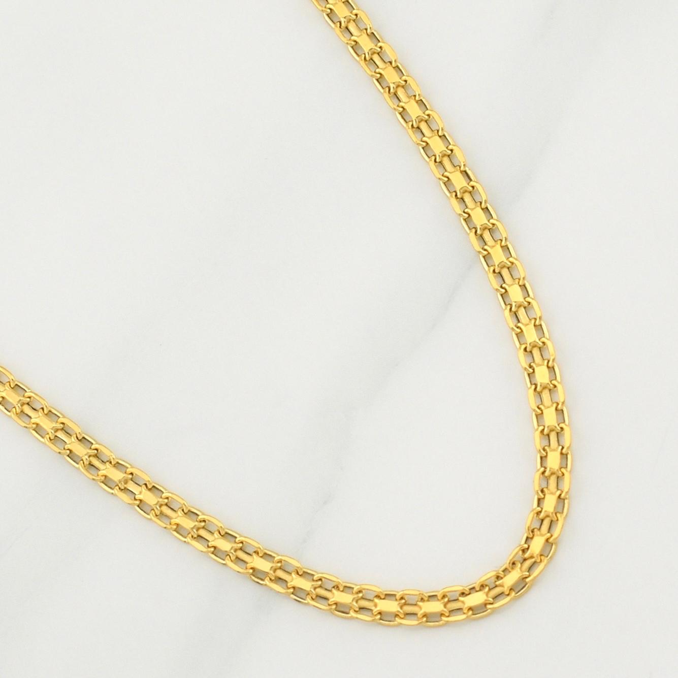Cadena China 5.25gr / 19 3/4 in / 3.3mm Oro Amarillo +1 18K !