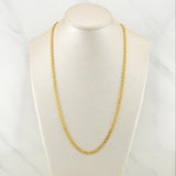 Cadena China 6.2gr / 23 1/2 in / 3.3mm Oro Amarillo +1 18K !