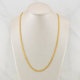 Cadena China 5.2gr / 19 3/4 in / 3.25mm Oro Amarillo +1 18K !