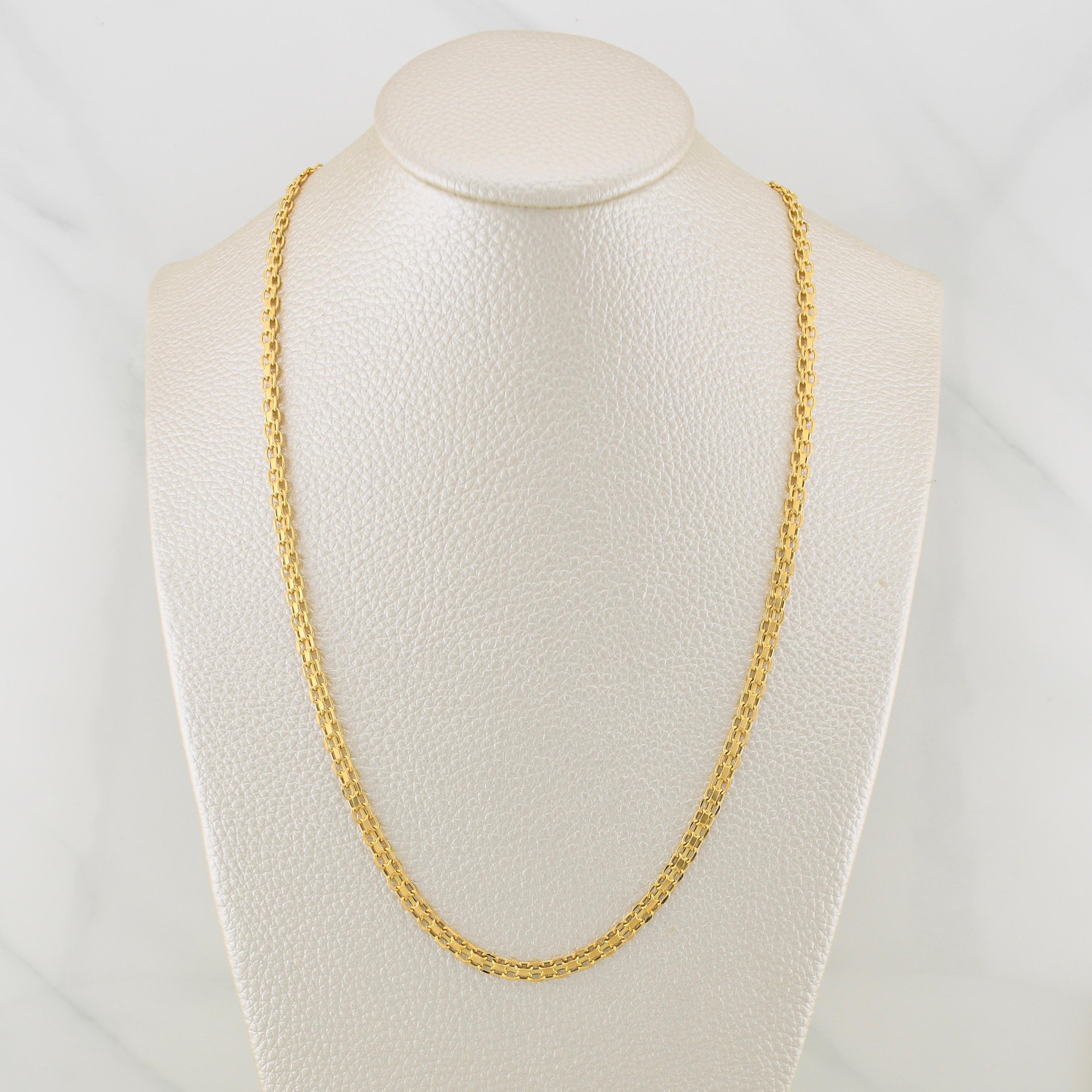 Cadena China 5.25gr / 19 3/4 in / 3.3mm Oro Amarillo +1 18K !