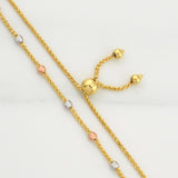 Pulso Franco Gradual 2.4gr / 9 3/4 in / 2.4mm Tres Oros +4 18K !