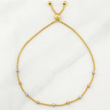 Pulso Franco Gradual 2.4gr / 9 3/4 in / 2.4mm Tres Oros +4 18K !