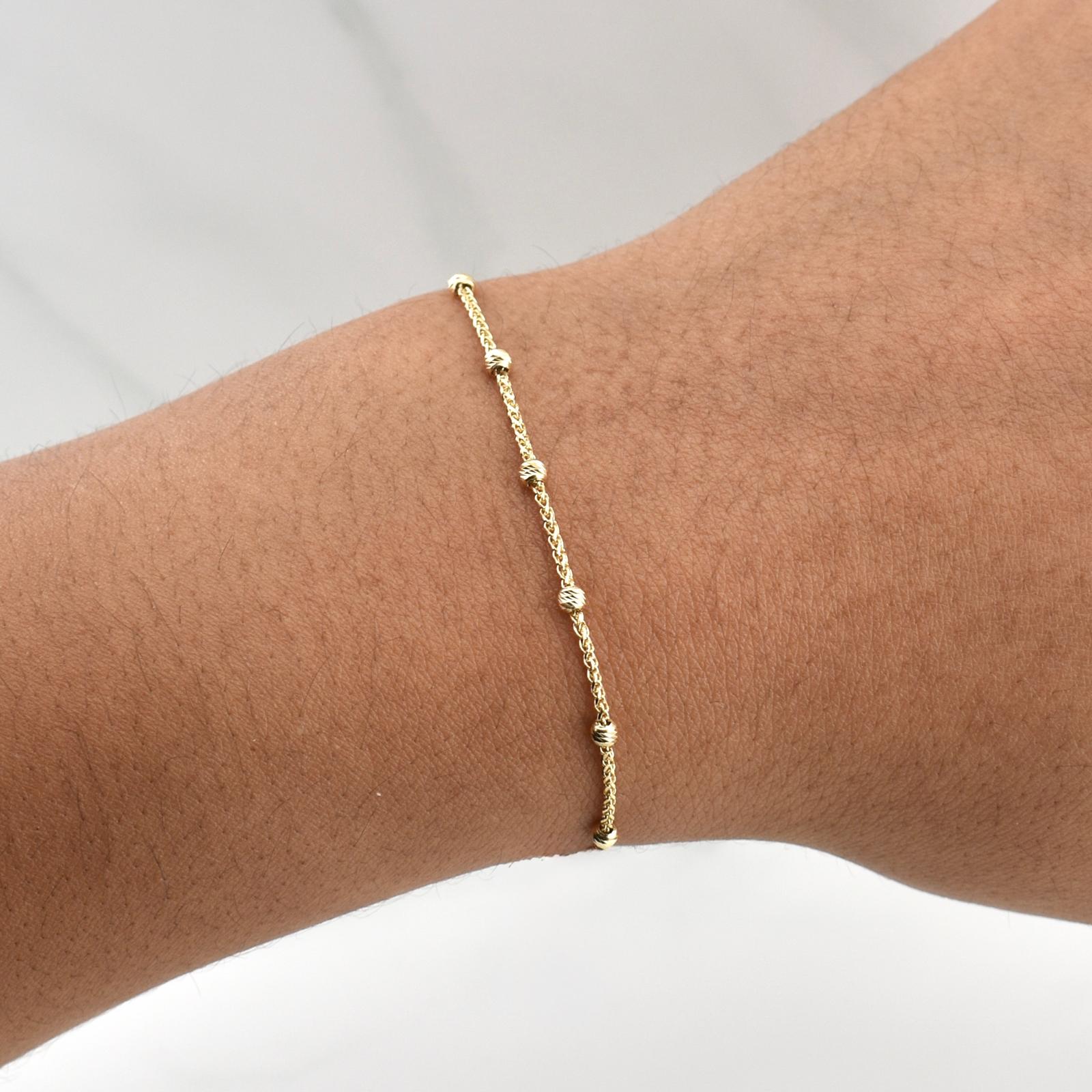 Pulso Franco Gradual 2.4gr / 9 3/4 in / 2.4mm Oro Amarillo +4 18K !