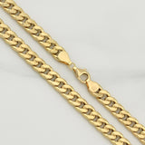 Cadena Cubana 12gr / 23 1/2 in / 6.6mm Oro Amarillo +1 18K !