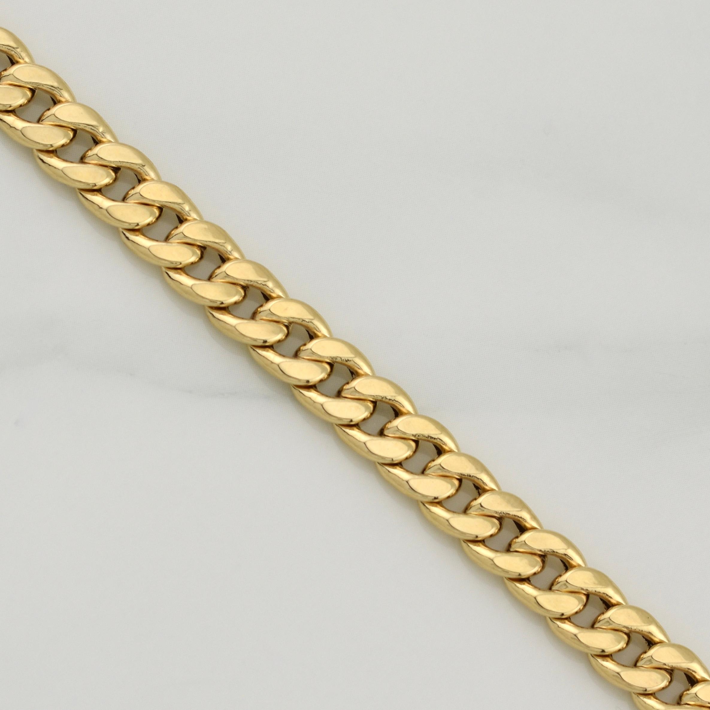 Cuban Links 12.1gr / 23 3/4 in / 6.6mm Yellow Gold +1 18K !