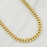 Cadena Cubana 12gr / 23 1/2 in / 6.6mm Oro Amarillo +1 18K !