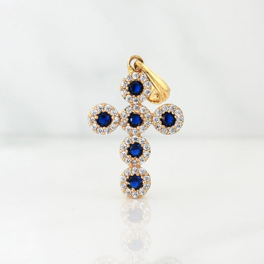 Dije Cruz Tupido 2.5gr / 1 1/2 in / Oro Amarillo 18K !