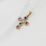 Dije Cruz Tupido 2.6gr / 1 1/2 in / Oro Amarillo 18K !