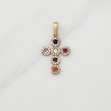 Dije Cruz Tupido 2.6gr / 1 1/2 in / Oro Amarillo 18K !