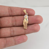 Dije San Jose 2.65gr / 1 1/2 in / Dos Oros Amarillo Blanco 18K !