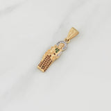 Dije San Jose 2.65gr / 1 1/2 in / Dos Oros Amarillo Blanco 18K !