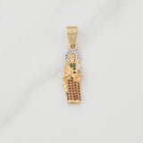 Dije San Jose 2.65gr / 1 1/2 in / Dos Oros Amarillo Blanco 18K !