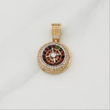 Dije Ruleta 4.7gr / 1 in / Oro Amarillo 18K !