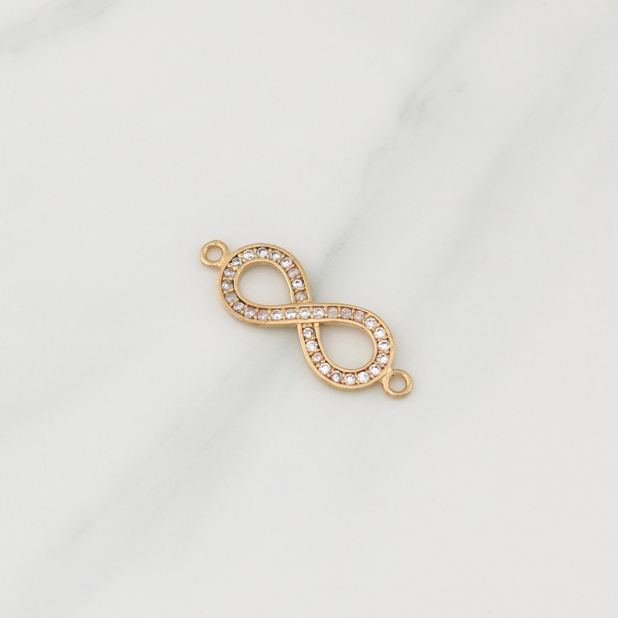 Herraje Infinito 1.15gr / 1 in / Oro Amarillo 18K !