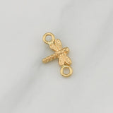 Herraje Libelula 0.3gr / 1/2 in / Oro Amarillo 18K !