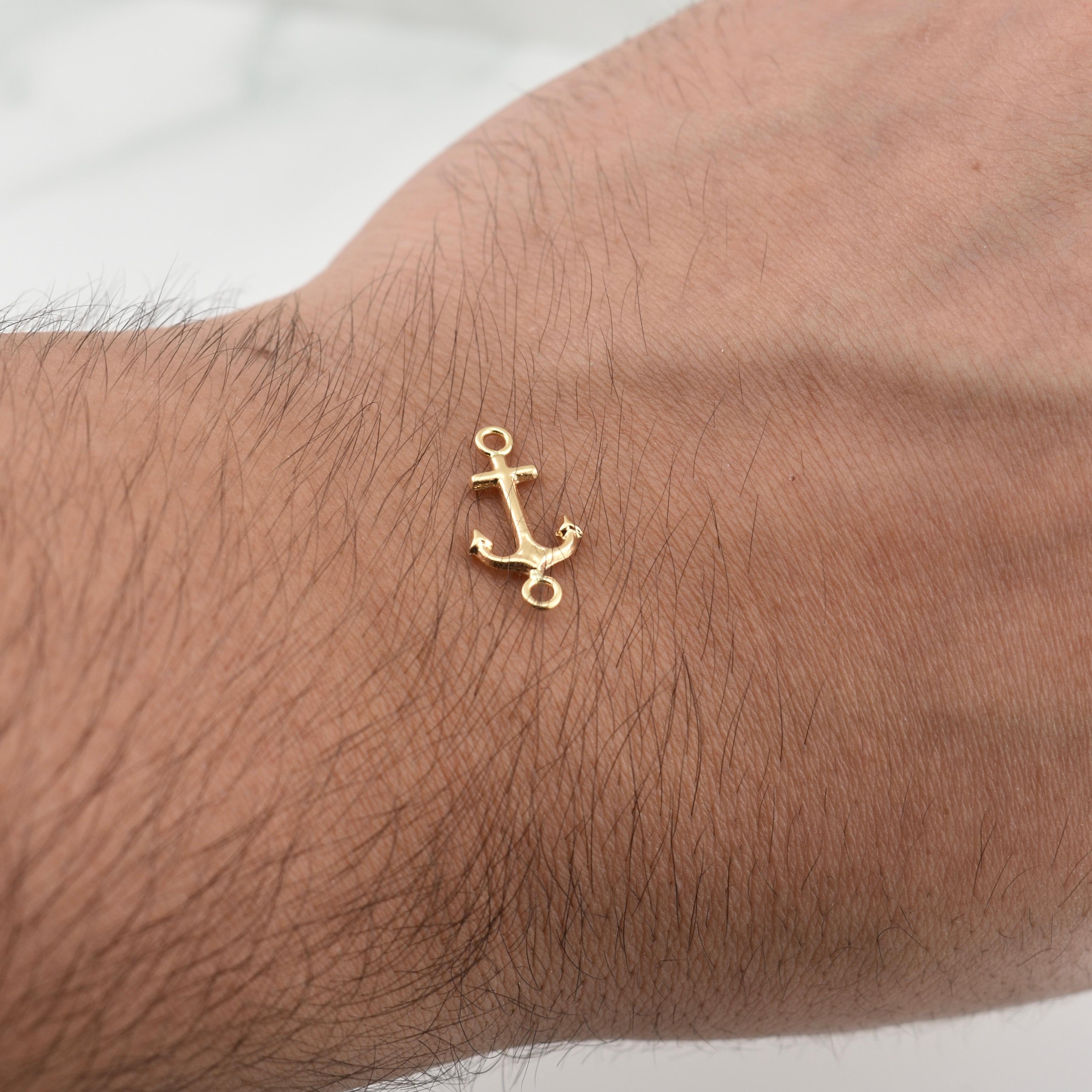 Herraje Ancla 0.4gr / 3/4 in / Oro Amarillo 18K !