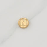Herraje Letra N 0.35gr / 1/2 in / Oro Amarillo 18K !