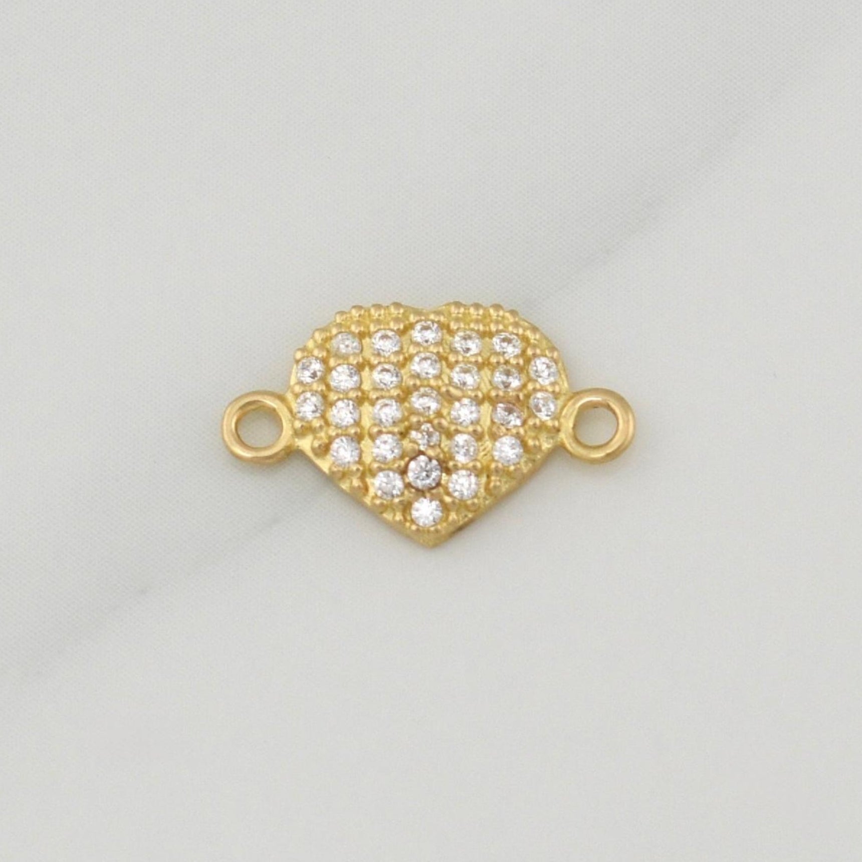 Herraje Corazon 0.6gr / 1/2 in / Oro Amarillo 18K !