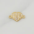 Herraje Corazon 0.6gr / 1/2 in / Oro Amarillo 18K !