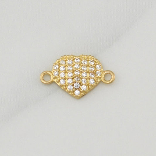 Herraje Corazon 0.6gr / 1/2 in / Oro Amarillo 18K !
