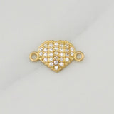 Herraje Corazon 0.6gr / 1/2 in / Oro Amarillo 18K !