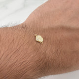 Herraje Corazon 0.6gr / 1/2 in / Oro Amarillo 18K !