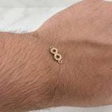 Herraje Infinito 0.9gr / 1/2 in / Oro Amarillo 18K !