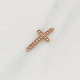 Herraje Cruz 0.7gr / 3/4 in / Oro Rosa 18K !